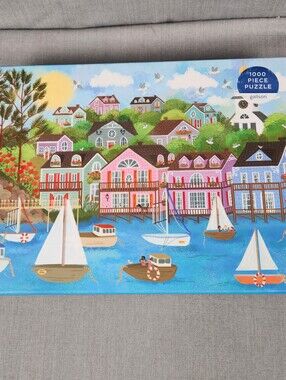 Harbor by the Sea 1000 piece puzzle by Galison Designed by Joy Laforme Sealed